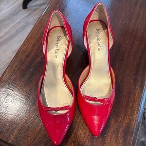 Kelly & Katie Vibrant Patent Red Heels